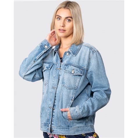 tommy hilfiger denim jacket womens distress|tommy hilfiger winter jacket women's.